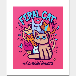 National Feral Cat Day – October 16 Posters and Art